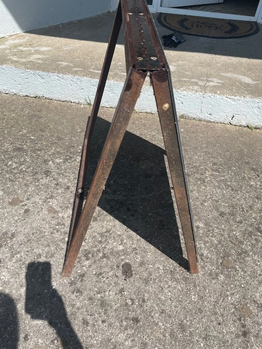 Vintage Steel Sandwich Board with Perspex Front - Image 4