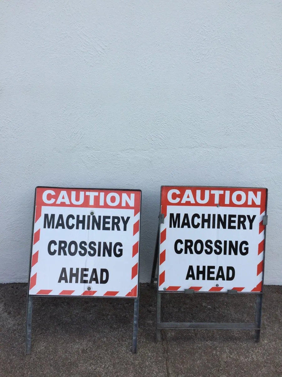 Two Galvanized Steel Signs - Image 2