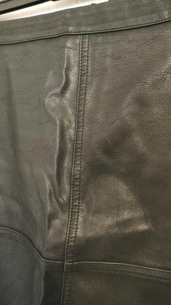 New Look black faux leather skirt, size 10 - Image 4