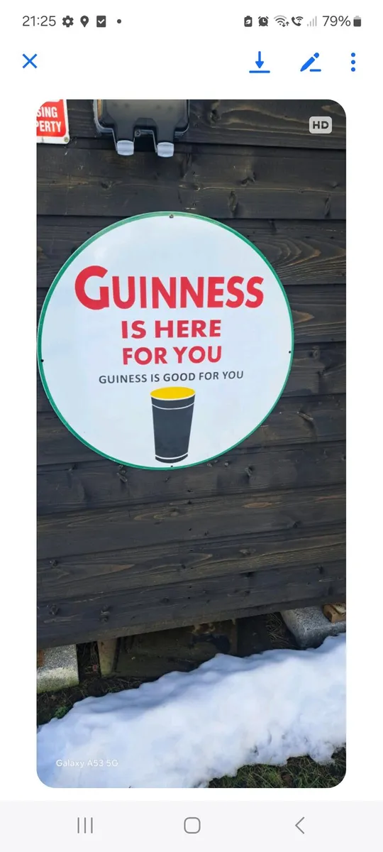 Eire harp cast iron sign - Image 4