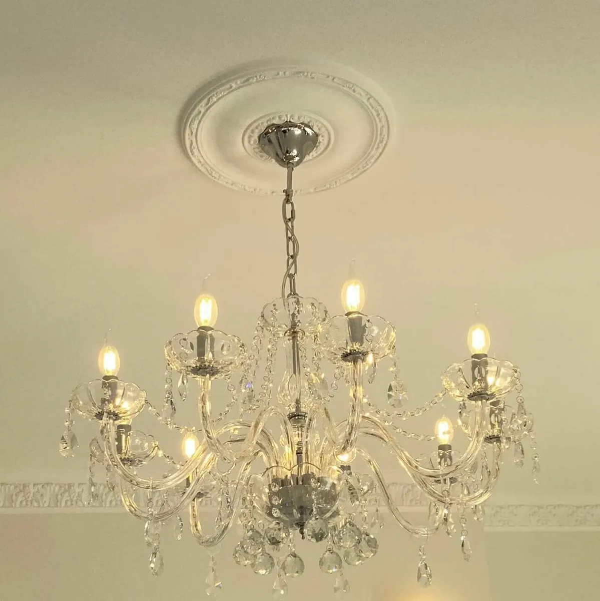 Chandelier Modern Crystal 10 Lights  Clear - Image 4