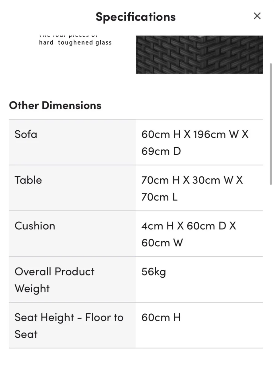 Outdoor/ patio/ garden furniture set - Image 2