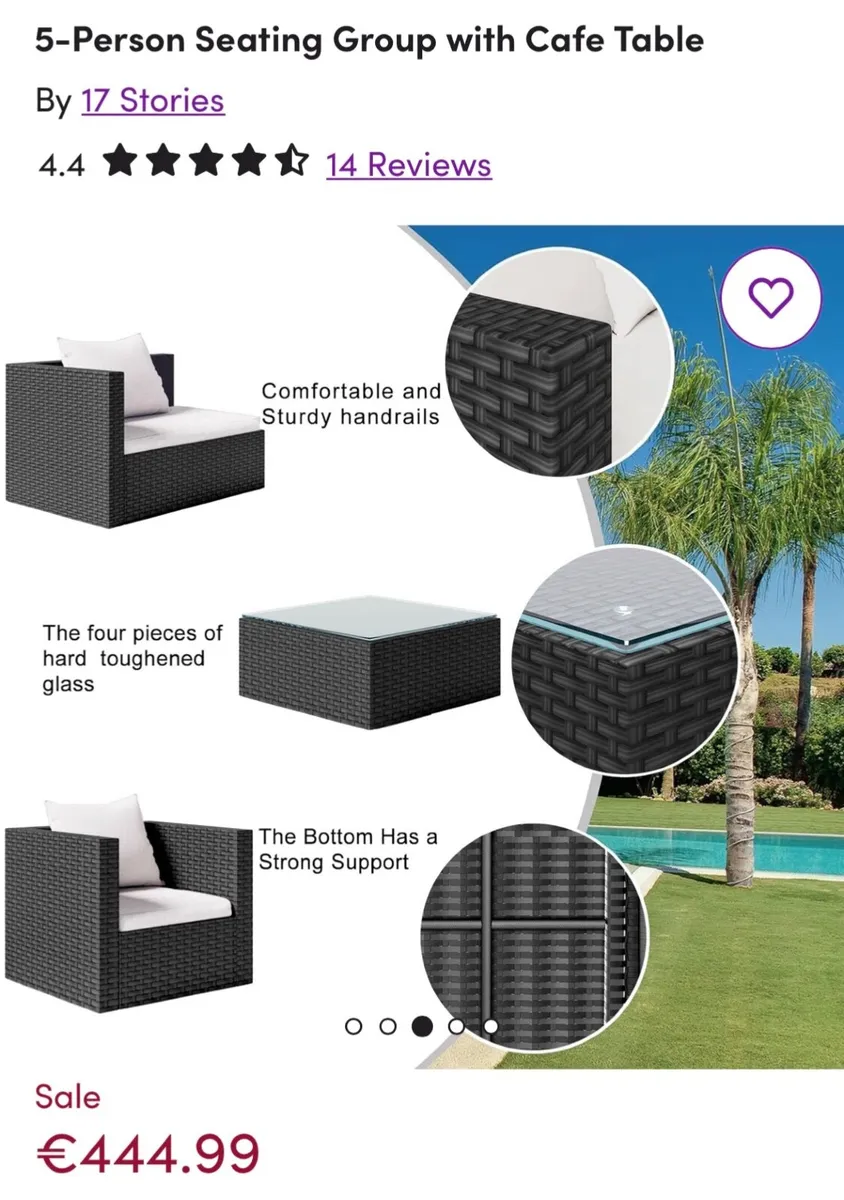 Outdoor/ patio/ garden furniture set - Image 4