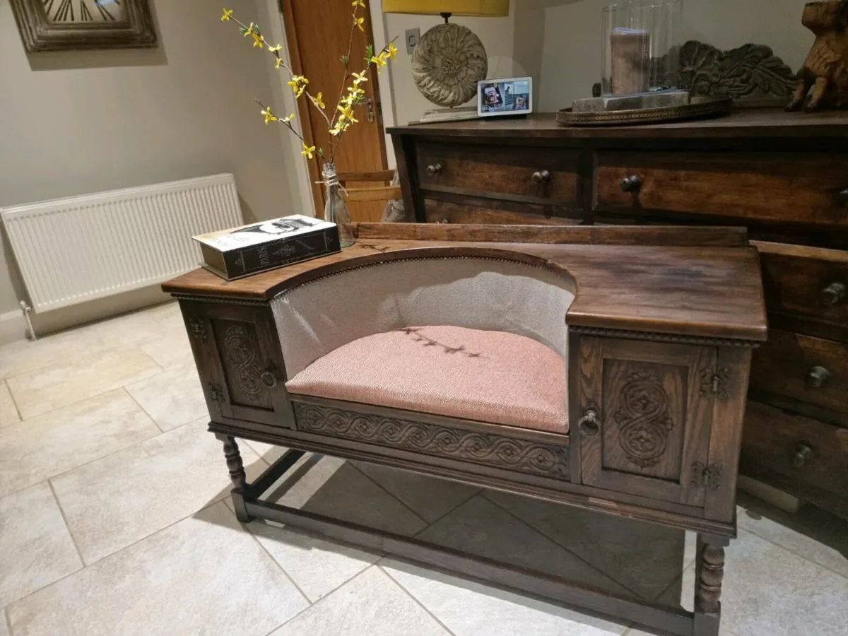Stunning Carved Occasional Bench - Image 1