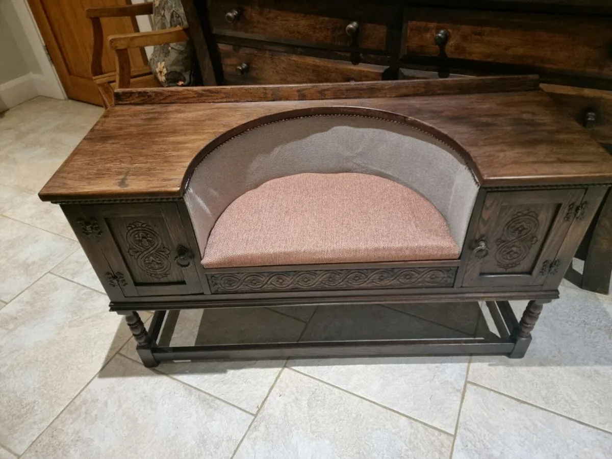 Stunning Carved Occasional Bench - Image 2