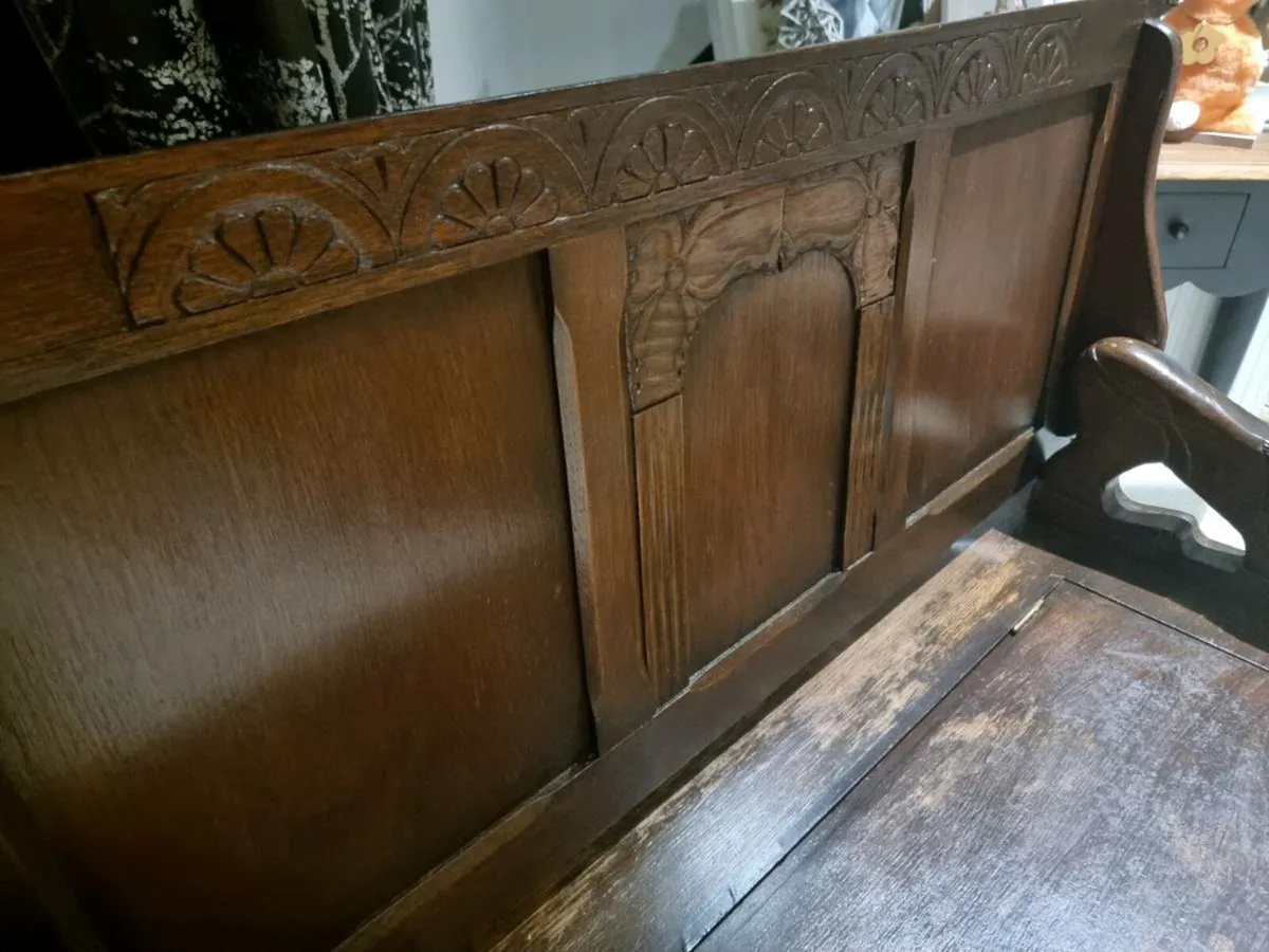 Stunning Teak Monks Bench/Table - Image 3
