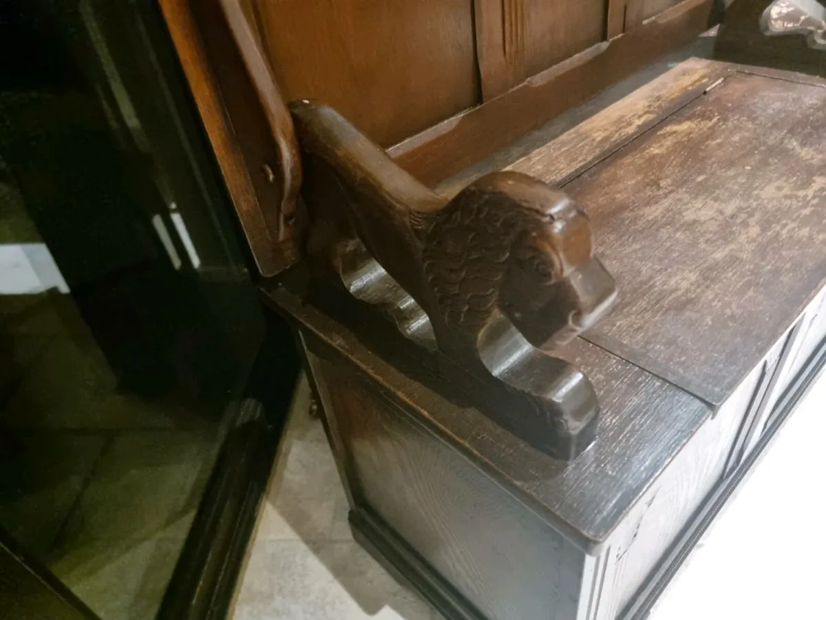 Stunning Teak Monks Bench/Table - Image 4