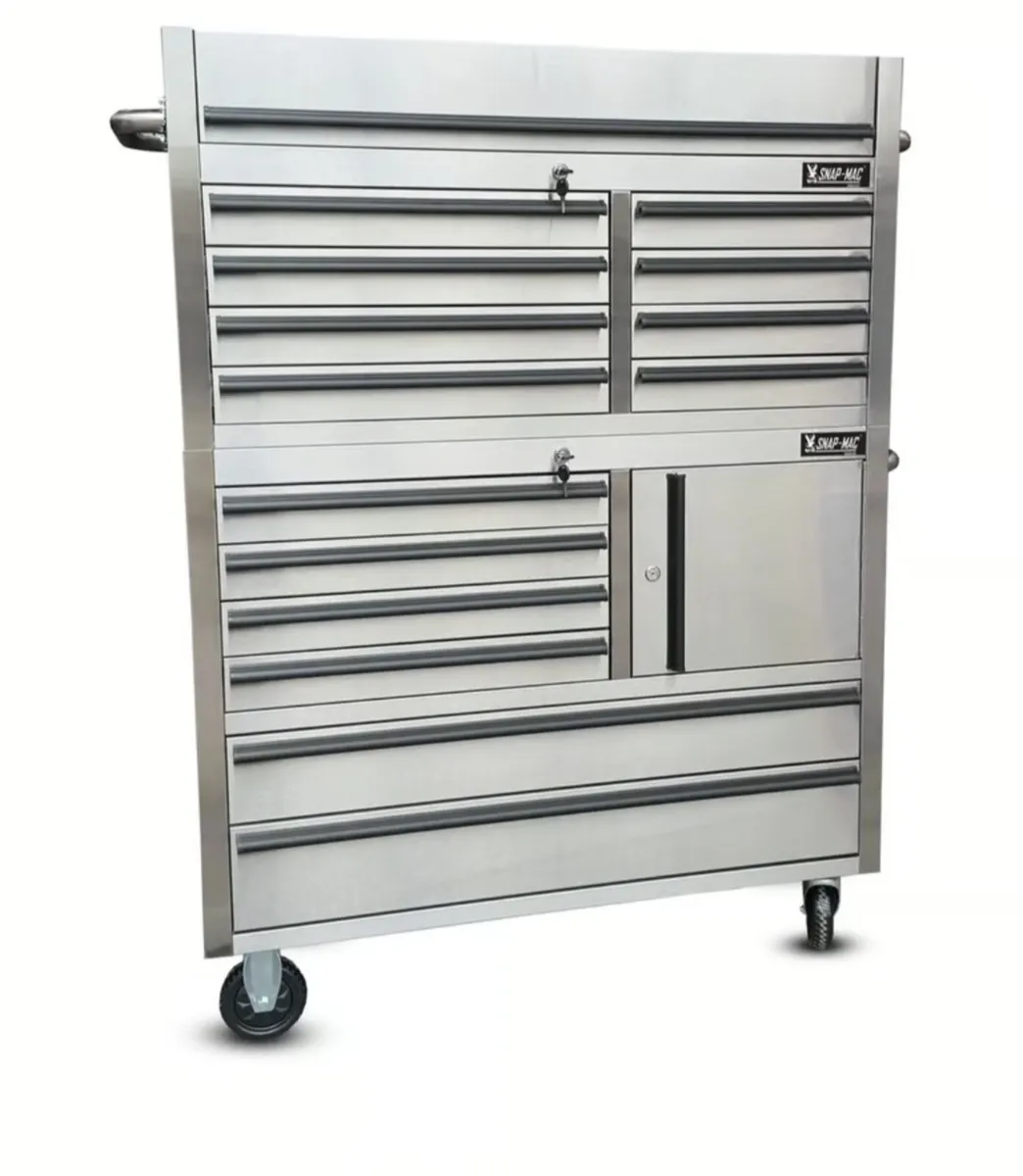 42inch 2 stack stainsteel toolbox - Image 1