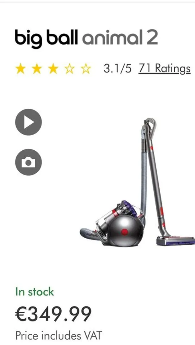 Dyson big ball hoover - Image 3