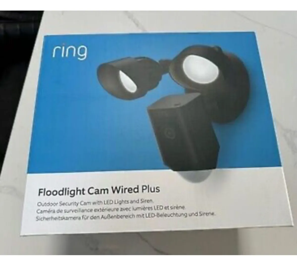 (New unopened) Ring Floodlight Cam Wired Plus - Image 2