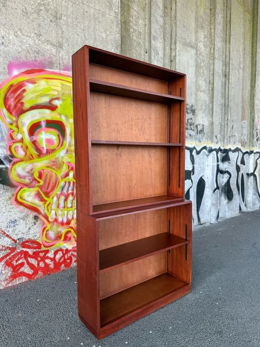 Mid century teak bookcase vintage retro Danish - Image 4