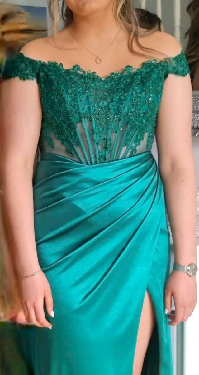 Emerald Green Debs Dress - Image 1