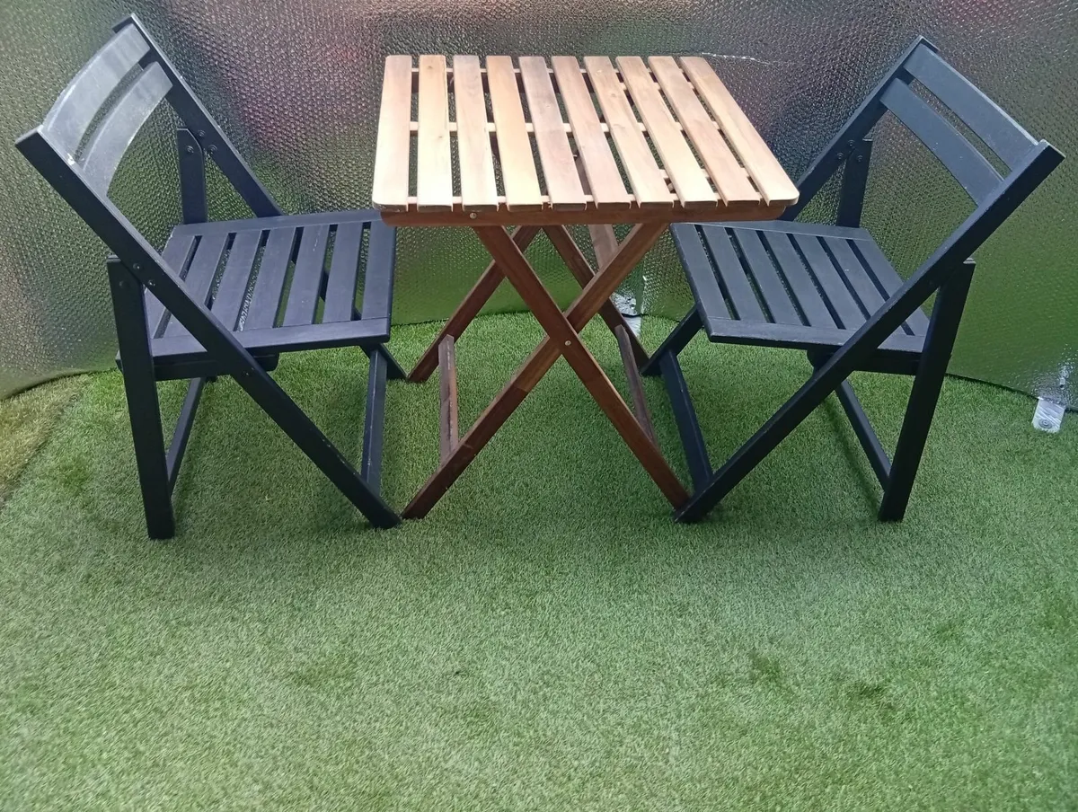 Oak Outdoor Foldable garden set - Image 2