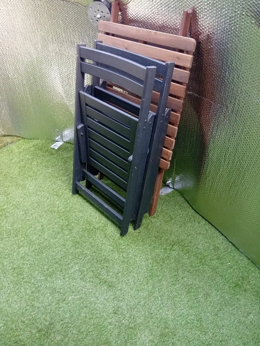 Oak Outdoor Foldable garden set - Image 3