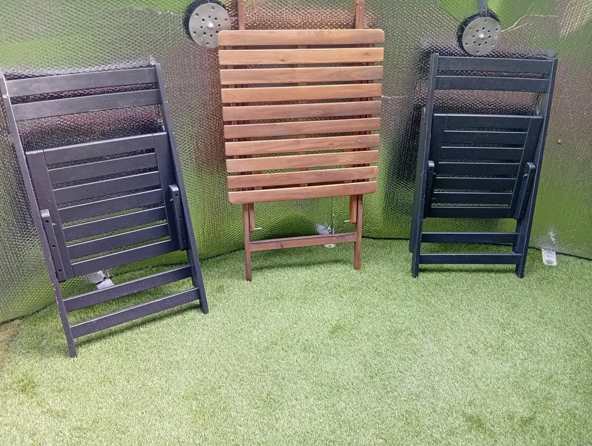 Oak Outdoor Foldable garden set - Image 4