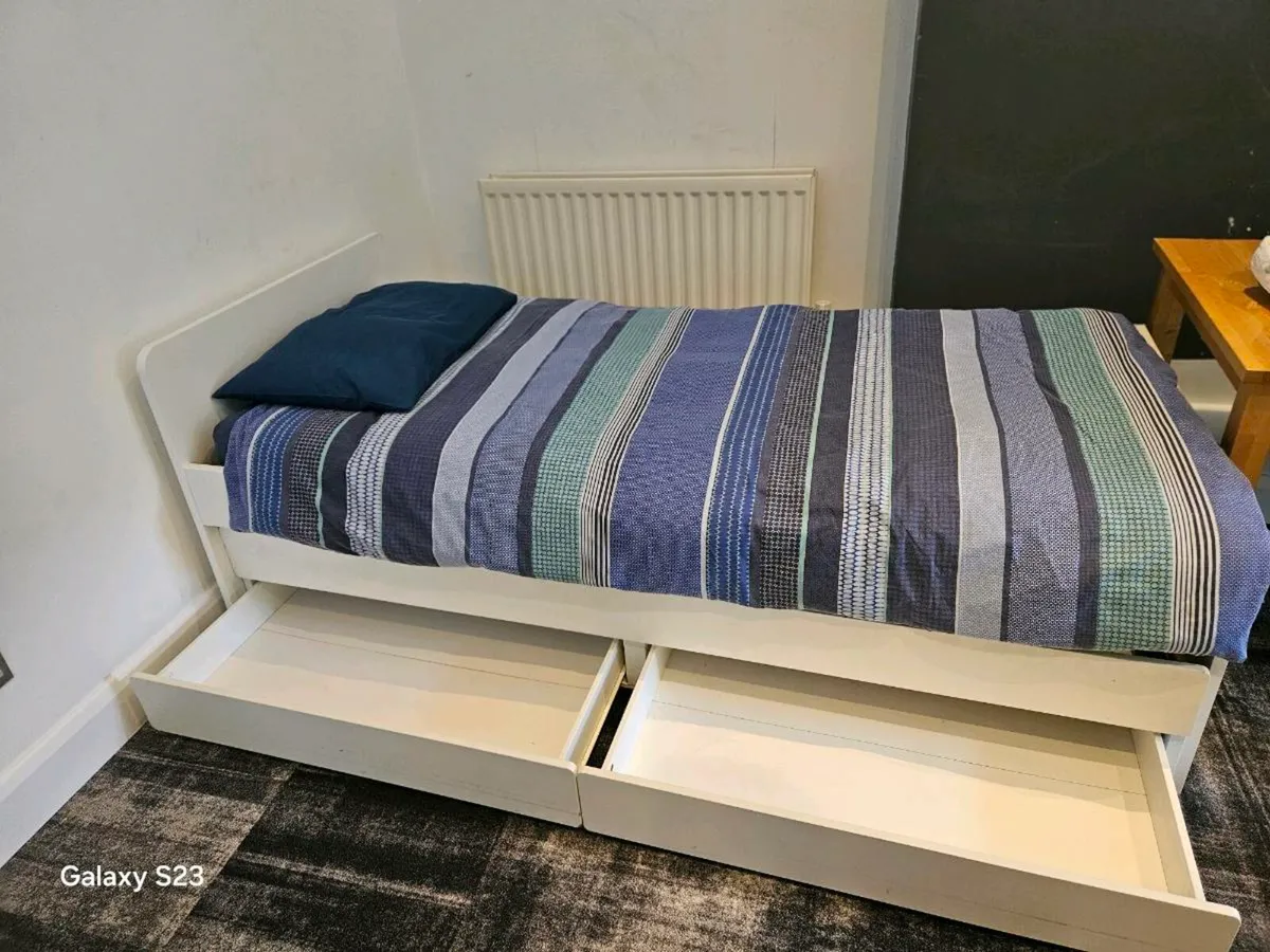 Single bed with underbed and storage - Image 2