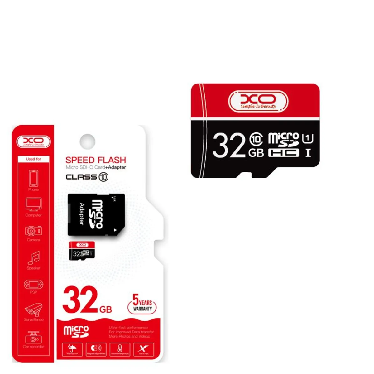 Micro SD Cards & Adapter 32GB, 64GB, 128GB, 256GB - Image 1
