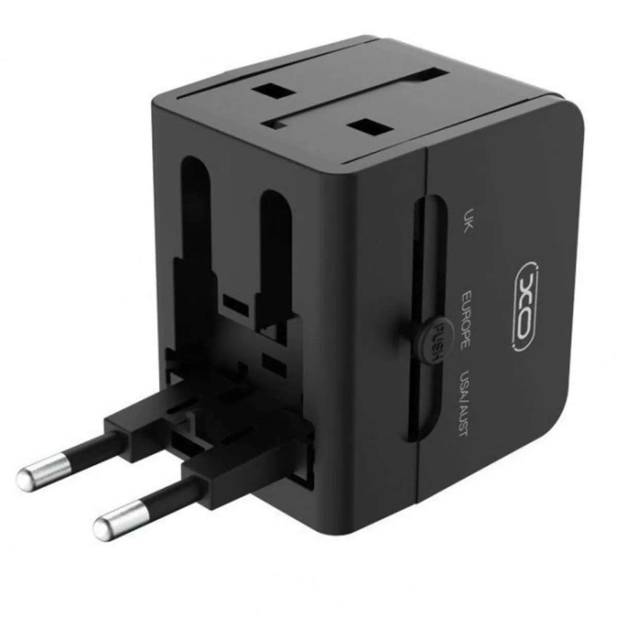 XO Universal Adapter Plug + 2 USB Ports - Image 1
