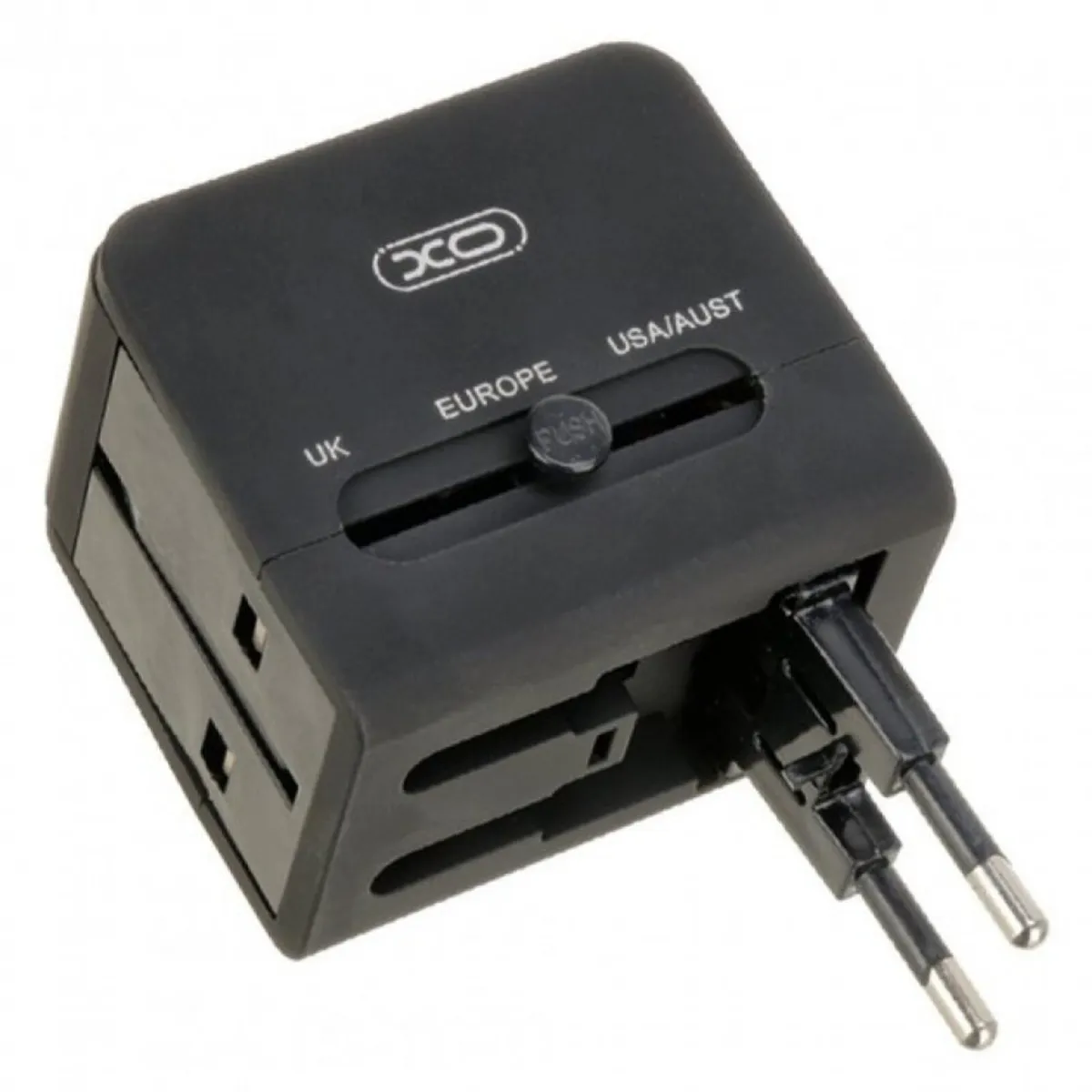 XO Universal Adapter Plug + 2 USB Ports - Image 3