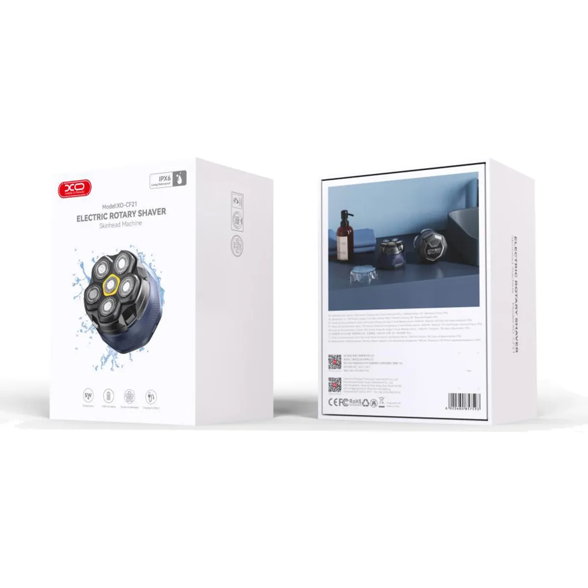 XO Rotary Head Shaver – Wet & Dry - Image 2