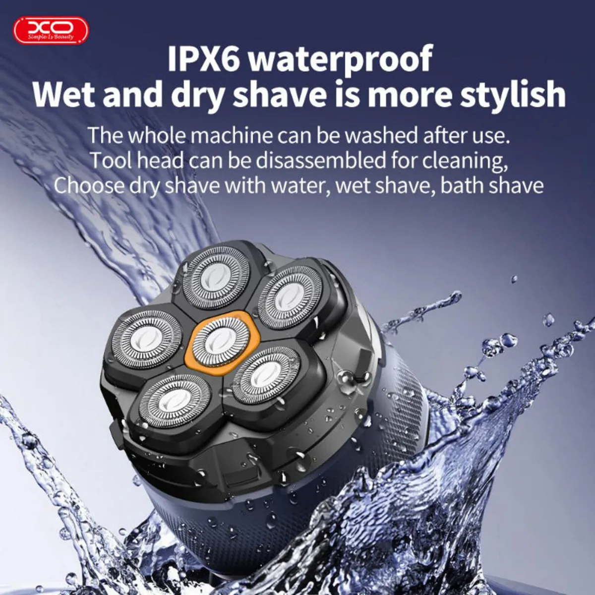 XO Rotary Head Shaver – Wet & Dry - Image 4