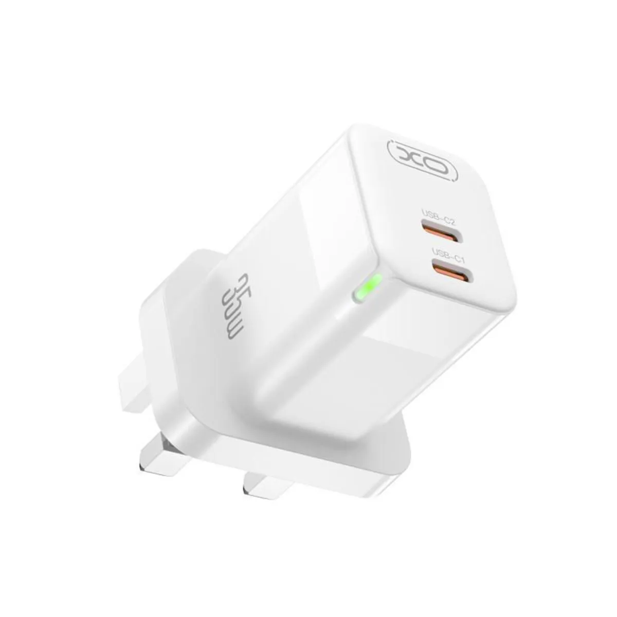 XO Dual USB C Fast Charger – 35W - Image 1