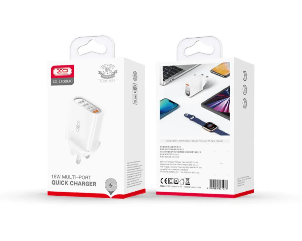 XO 4 USB Adapter -18w, Quick Charger - Image 3