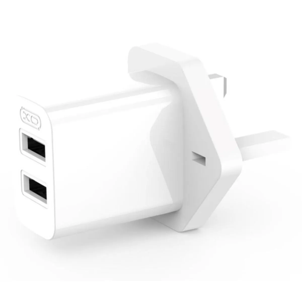 XO USB Plug Adapter – Dual Usb-a 2.4a - Image 1