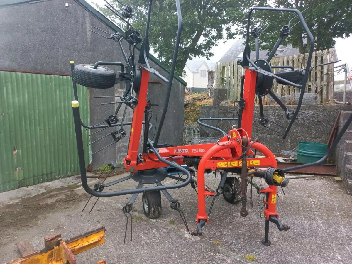 Kubota 4 rotor tedder - Image 1