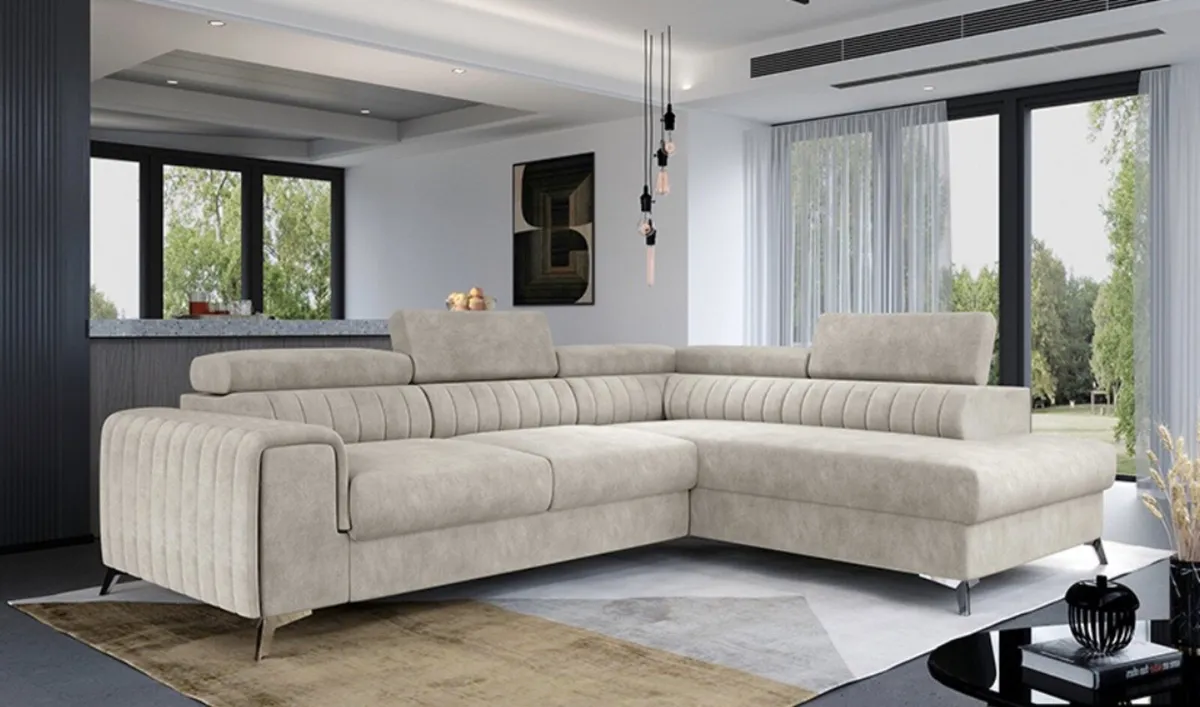 Corner Sofa Laurence Beige - Image 1