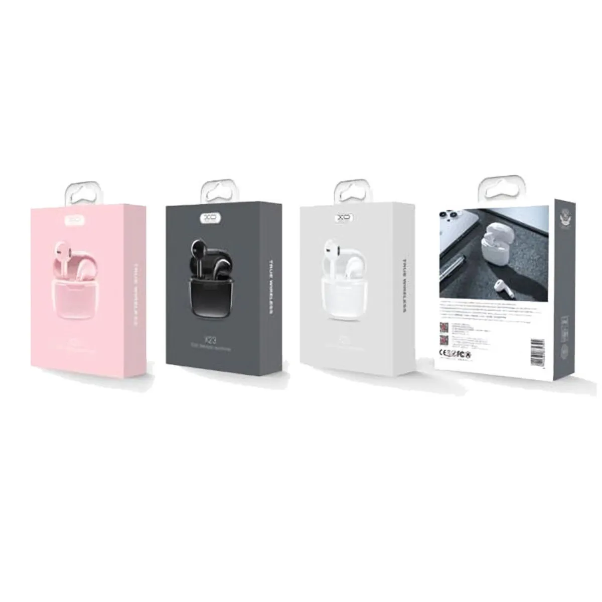 XO Wireless Earbuds – White, X23, TWS - Image 2