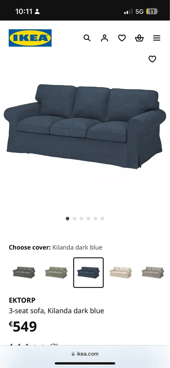 IKEA EKTORP 3 seater sofa - Image 3
