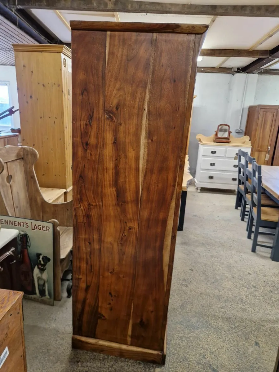 Vintage Indian rosewood larder, cupboard - Image 4