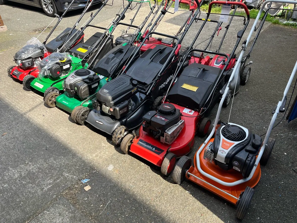 Selection Second Hand Petrol Lawnmowers-Serviced - Image 1