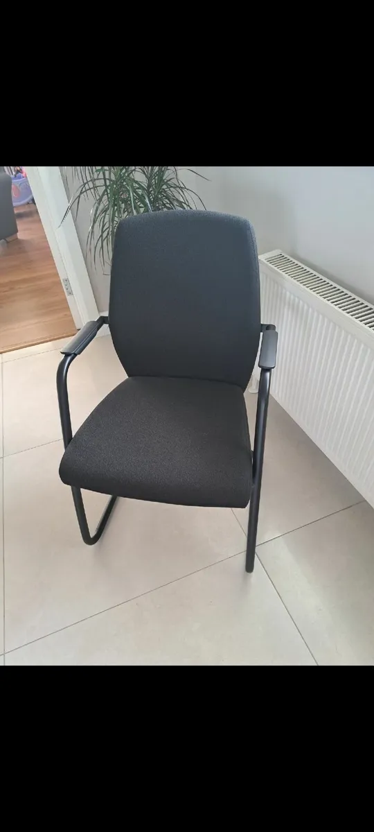 2  NEW black meeting room chairs - Image 2