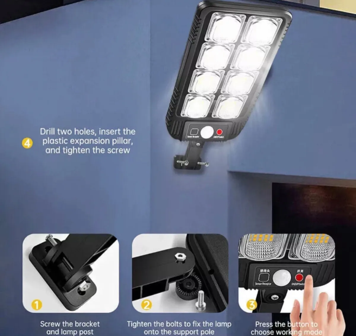 Solar Street Light LED Outdoor with PIR Activation - Image 4
