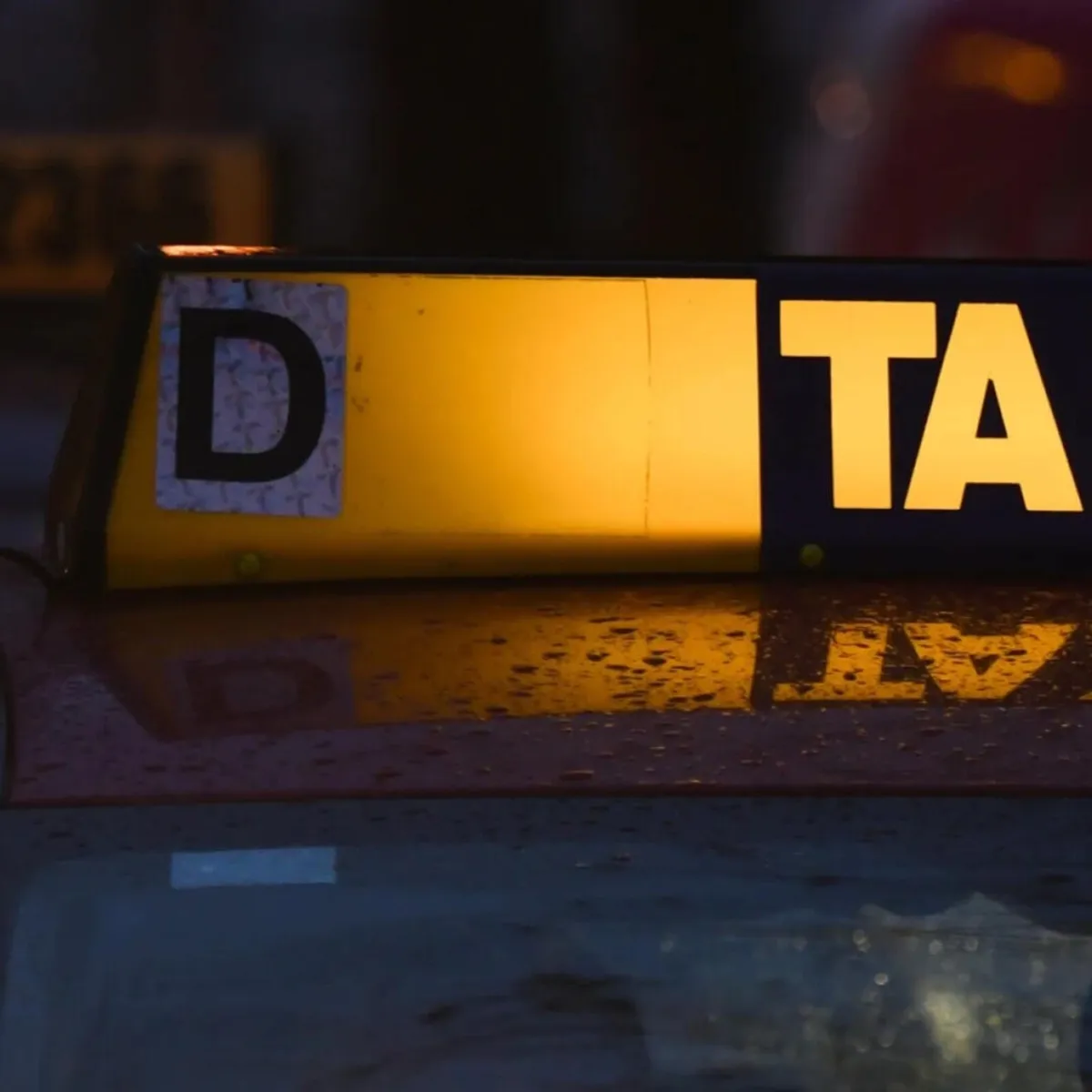 Taxi plate