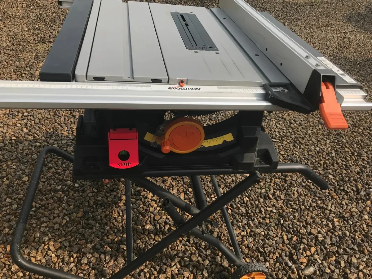 Evolution Upgraded Rage5S table saw with stand. - Image 2