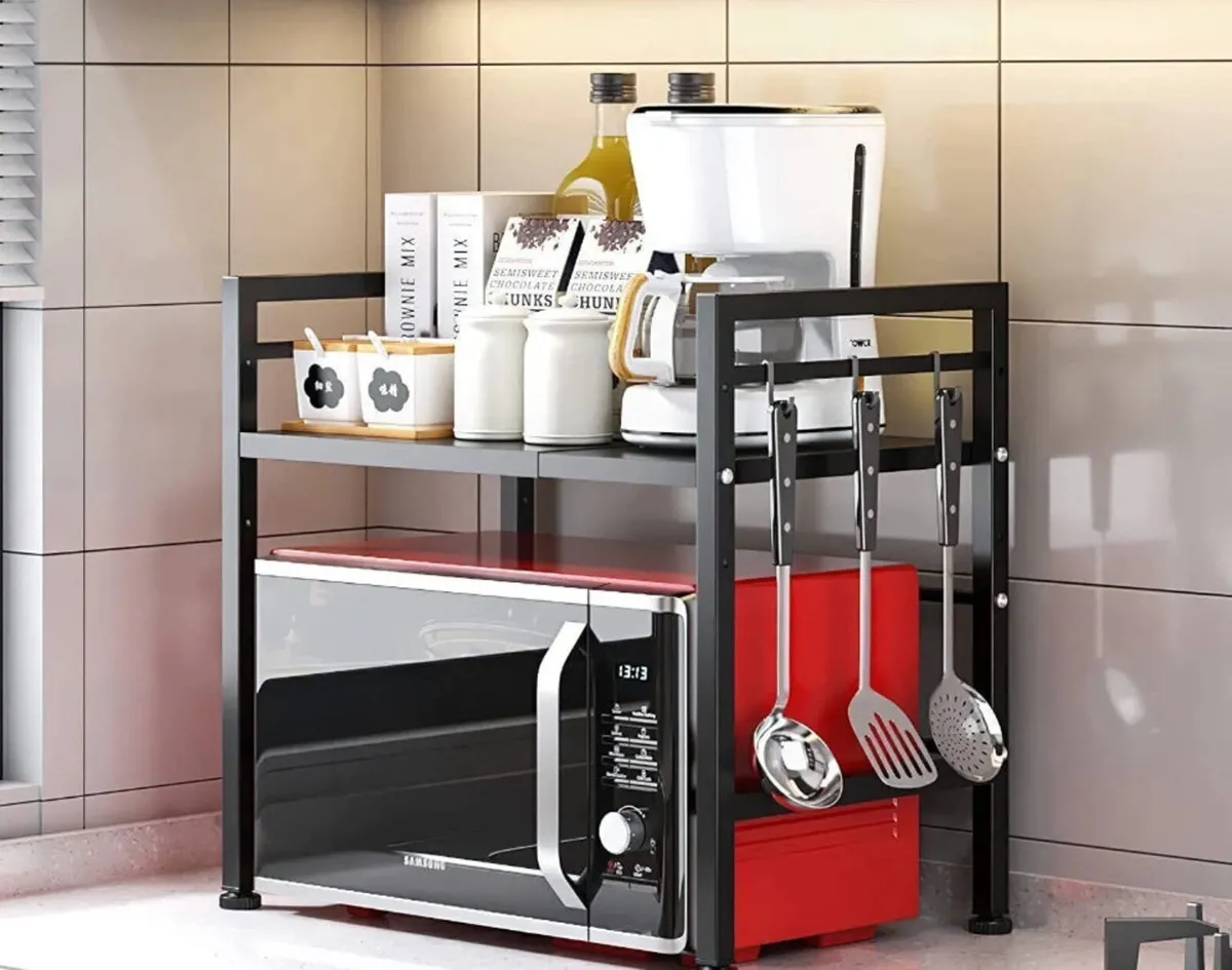 2 Tier Adjustable Rack for Microwave NEW - Image 4