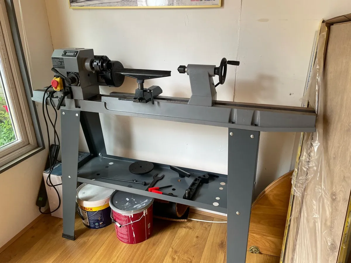 Sip 12x36 wood lathe +sharpener +bench - Image 1