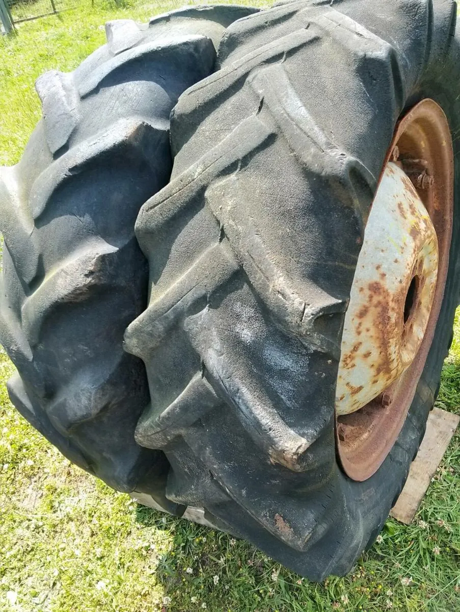 Wheels tyres12.4X28 & Row crops to suit Massey etc - Image 3
