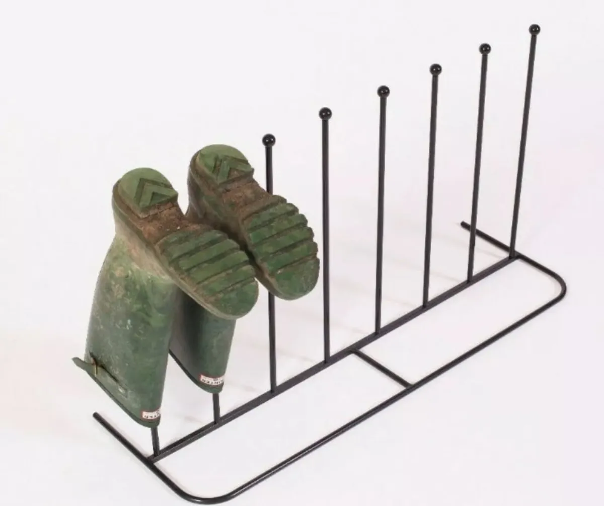 Steel Welly Boot Rack (Holds 4 Pairs) NEW - Image 2