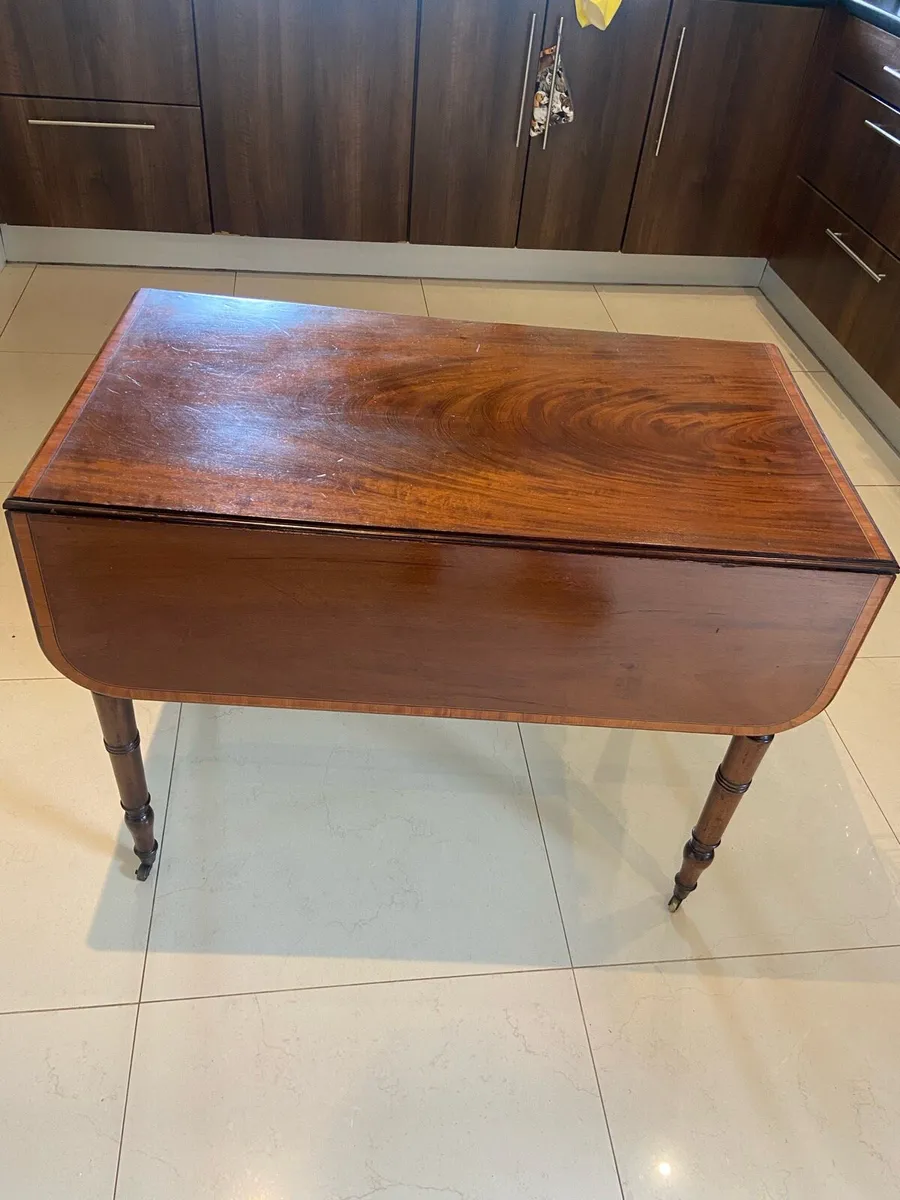 Antique Georgian Mahogany Pembroke Table - Image 2