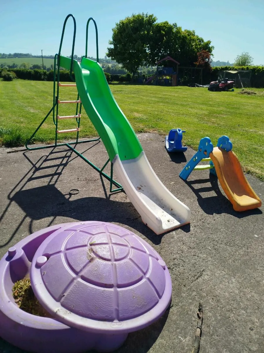 Slide, rocking horse, Sand pitt - Image 1