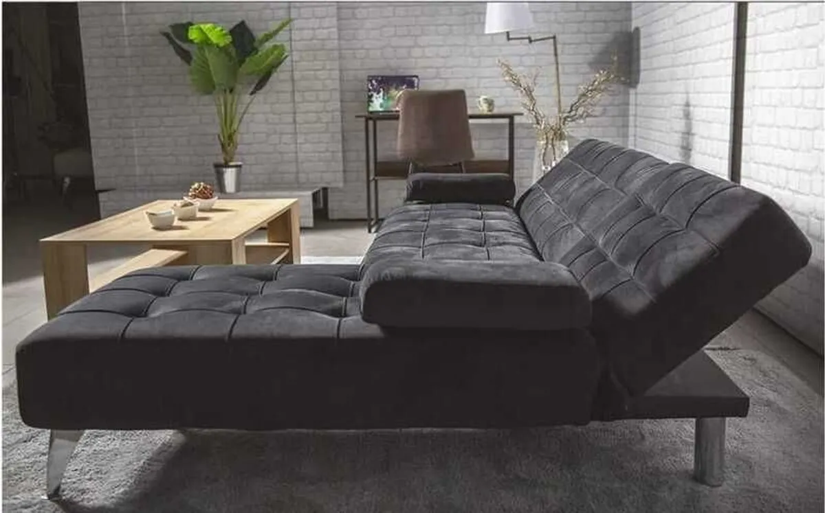 Nordic Style Cosy Nights  Corner Sofa Bed black - Image 4