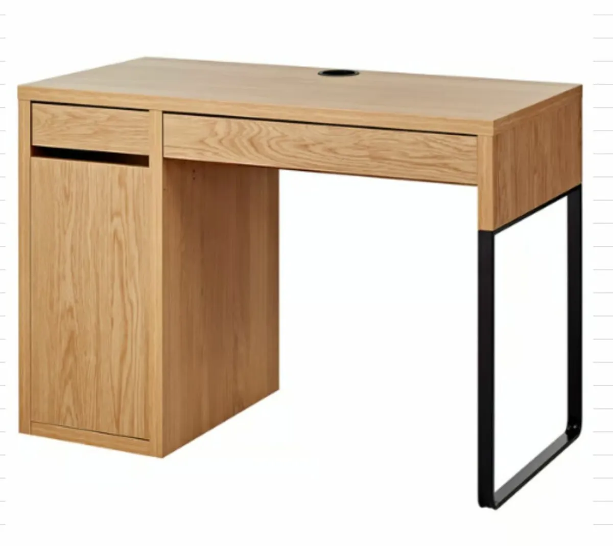 IKEA MICKE Desk Oak Effect. D: 105x50 cm - Image 1