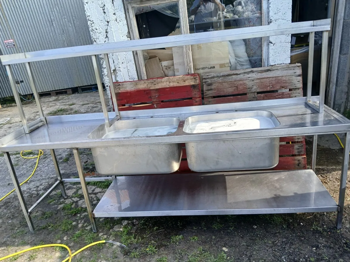 Stainless steel/cabbinet sink unit complete - Image 3