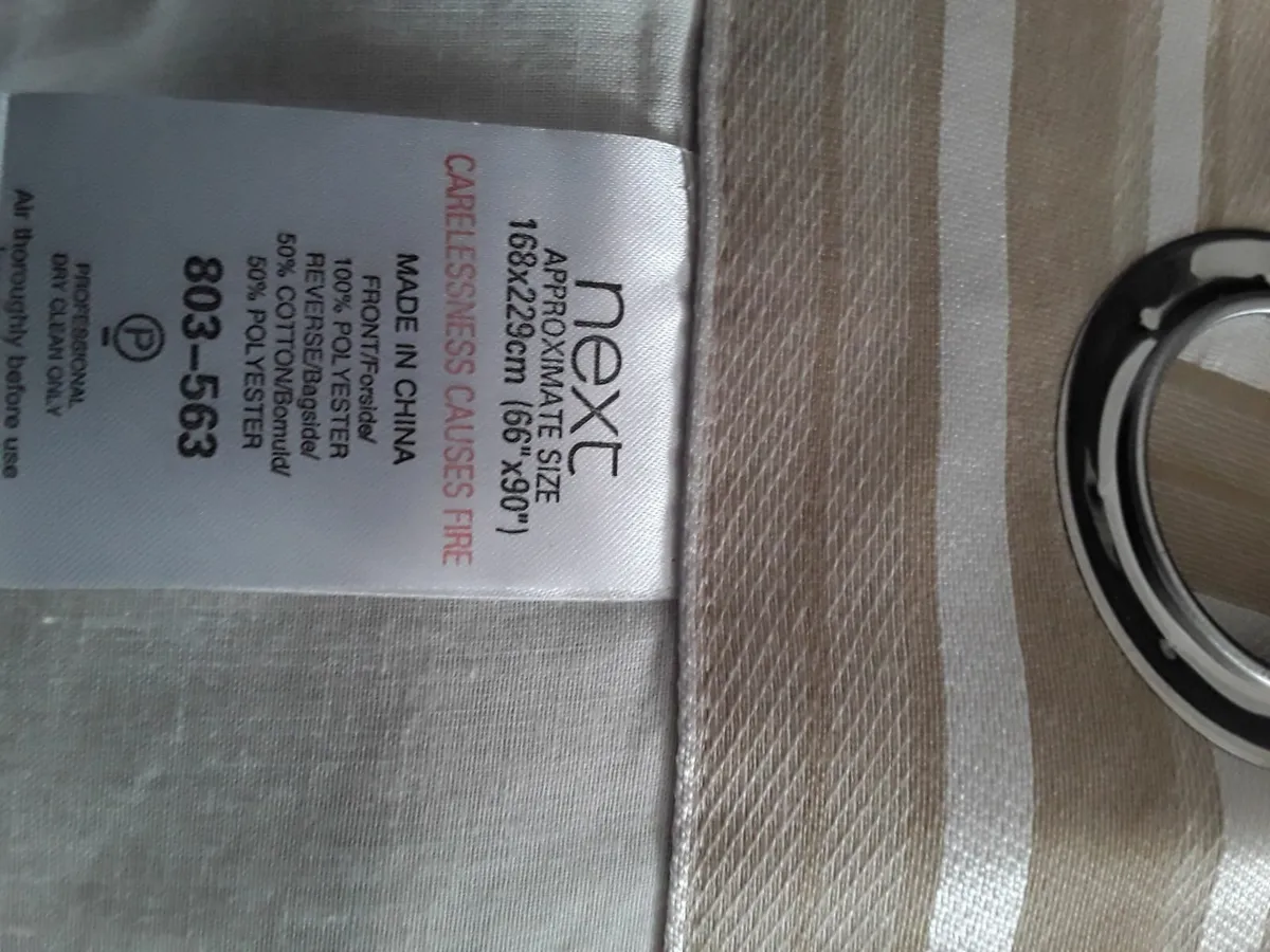 Brand new striped drapes - Image 2