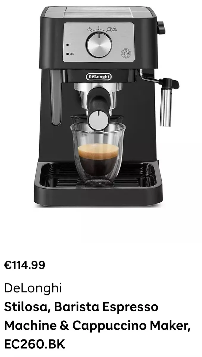 DELONGHI,BARISTA ESPRESSO & CAPPUCCINO MAKER - Image 1
