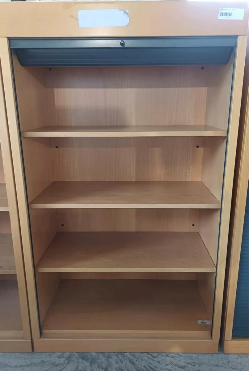 1.67m Roller Door Wooden Cabinets - Image 2